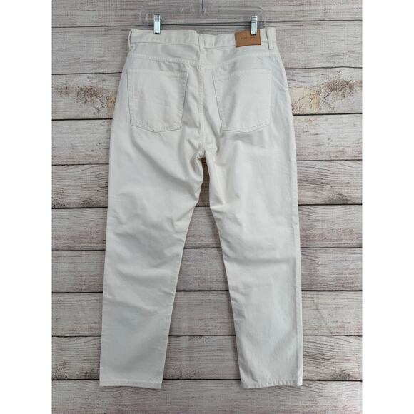 Everlane High Rise Cheeky Straight Jean Womens 31R White NEW - Picture 2 of 11